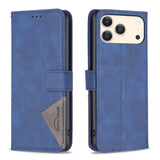 Magnetic Buckle Rhombus Texture Leather Phone Case, For iPhone 18 Pro/17 Pro, For iPhone 18 Pro Max/17 Pro Max, For iPhone 17, For iPhone 17 Air, For iPhone 16 Pro Max, For iPhone 16 Pro, For iPhone 16 Plus, For iPhone 16