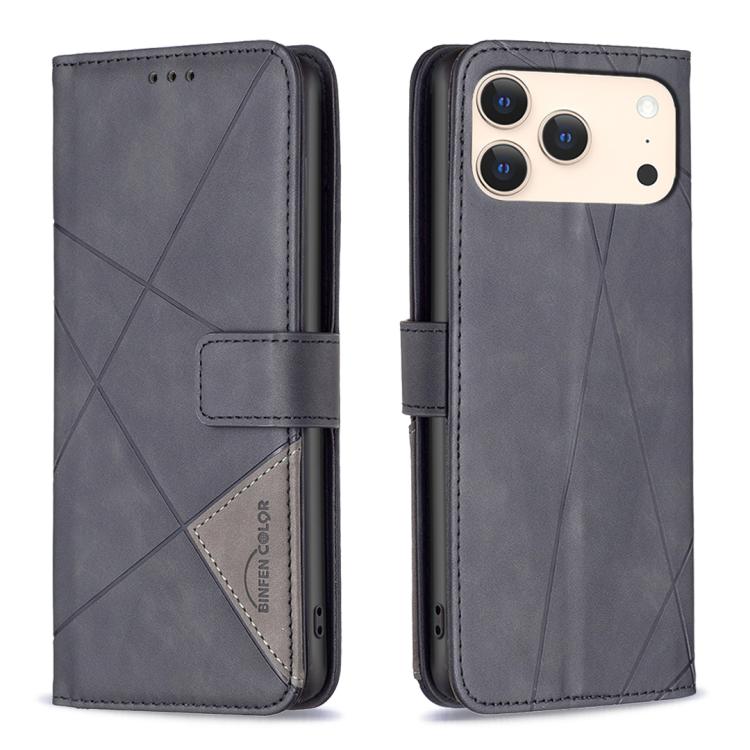 Magnetic Buckle Rhombus Texture Leather Phone Case, For iPhone 17 Pro Max, For iPhone 17 Pro, For iPhone 17, For iPhone Air, For iPhone 16 Pro Max, For iPhone 16 Pro, For iPhone 16 Plus, For iPhone 16