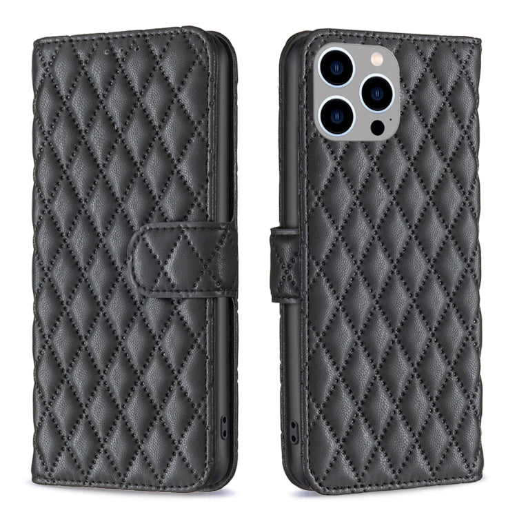 Diamond Lattice Wallet Flip Leather Phone Case, For iPhone 16, For iPhone 15 Pro Max, For iPhone 15 Pro, For iPhone 15 Plus, For iPhone 15
