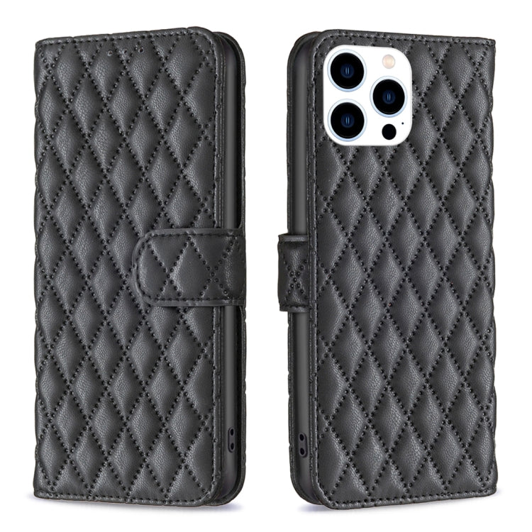 Diamond Lattice Wallet Flip Leather Phone Case, For iPhone 16, For iPhone 15 Pro Max, For iPhone 15 Pro, For iPhone 15 Plus, For iPhone 15