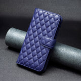 Diamond Lattice Wallet Flip Leather Phone Case, For iPhone 16, For iPhone 15 Pro Max, For iPhone 15 Pro, For iPhone 15 Plus, For iPhone 15