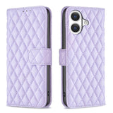 Diamond Lattice Wallet Flip Leather Phone Case, For iPhone 17e / 16e, For iPhone 17 Pro Max, For iPhone 17 Pro, For iPhone 17, For iPhone Air, For iPhone 16 Pro Max, For iPhone 16 Pro, For iPhone 16 Plus