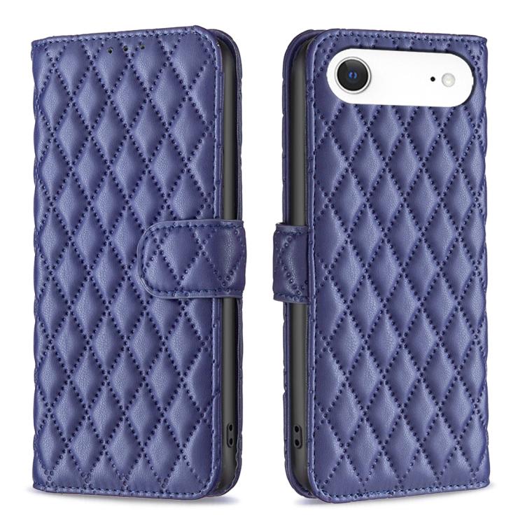 Diamond Lattice Wallet Flip Leather Phone Case, For iPhone 17e / 16e, For iPhone 17 Pro Max, For iPhone 17 Pro, For iPhone 17, For iPhone Air, For iPhone 16 Pro Max, For iPhone 16 Pro, For iPhone 16 Plus