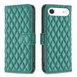 Diamond Lattice Wallet Flip Leather Phone Case, For iPhone 17e / 16e, For iPhone 17 Pro Max, For iPhone 17 Pro, For iPhone 17, For iPhone Air, For iPhone 16 Pro Max, For iPhone 16 Pro, For iPhone 16 Plus