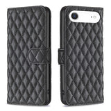Diamond Lattice Wallet Flip Leather Phone Case, For iPhone 17e / 16e, For iPhone 17 Pro Max, For iPhone 17 Pro, For iPhone 17, For iPhone Air, For iPhone 16 Pro Max, For iPhone 16 Pro, For iPhone 16 Plus