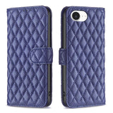 Diamond Lattice Wallet Flip Leather Phone Case, For iPhone 18 Pro/17 Pro, For iPhone 18 Pro Max/17 Pro Max, For iPhone 17e / 16e, For iPhone 17, For iPhone Air, For iPhone 16 Pro Max, For iPhone 16 Pro, For iPhone 16 Plus