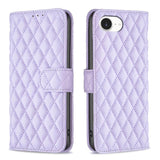 Diamond Lattice Wallet Flip Leather Phone Case, For iPhone 18 Pro/17 Pro, For iPhone 18 Pro Max/17 Pro Max, For iPhone 17e / 16e, For iPhone 17, For iPhone Air, For iPhone 16 Pro Max, For iPhone 16 Pro, For iPhone 16 Plus