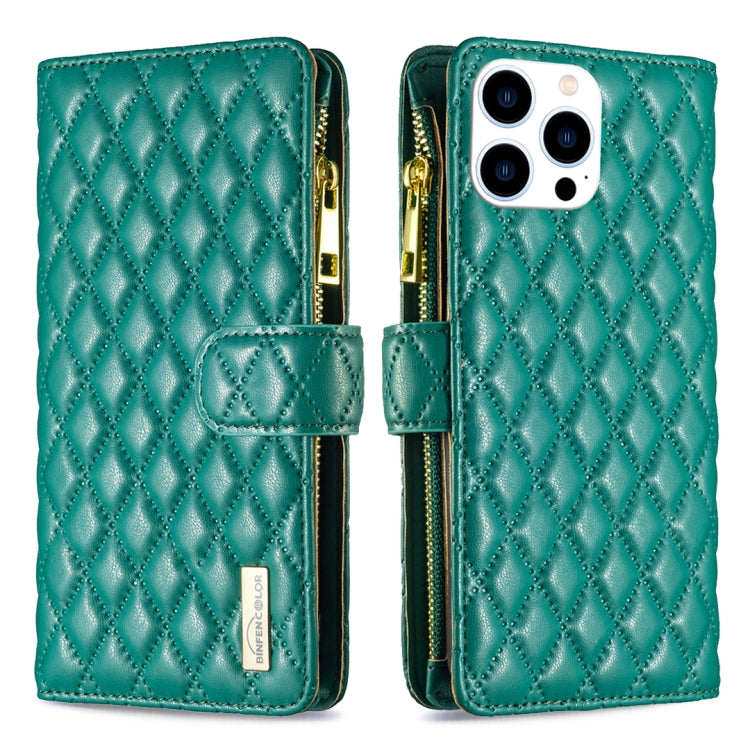 Diamond Lattice Zipper Wallet Leather Flip Phone Case, For iPhone 17 Pro Max, For iPhone 17 Pro, For iPhone 17, For iPhone Air, For iPhone 16 Pro Max, For iPhone 16 Pro, For iPhone 16 Plus, For iPhone 16