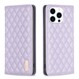 Diamond Lattice Magnetic Leather Flip Phone Case, For iPhone 17 Pro Max, For iPhone 17 Pro, For iPhone 17, For iPhone Air, For iPhone 16 Pro Max, For iPhone 16 Pro, For iPhone 16 Plus, For iPhone 16