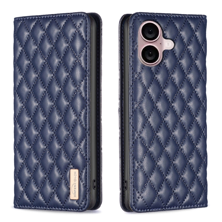 Diamond Lattice Magnetic Leather Flip Phone Case, For iPhone 17 Pro Max, For iPhone 17 Pro, For iPhone 17, For iPhone Air, For iPhone 16 Pro Max, For iPhone 16 Pro, For iPhone 16 Plus, For iPhone 16