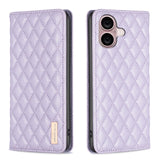 Diamond Lattice Magnetic Leather Flip Phone Case, For iPhone 17 Pro Max, For iPhone 17 Pro, For iPhone 17, For iPhone Air, For iPhone 16 Pro Max, For iPhone 16 Pro, For iPhone 16 Plus, For iPhone 16