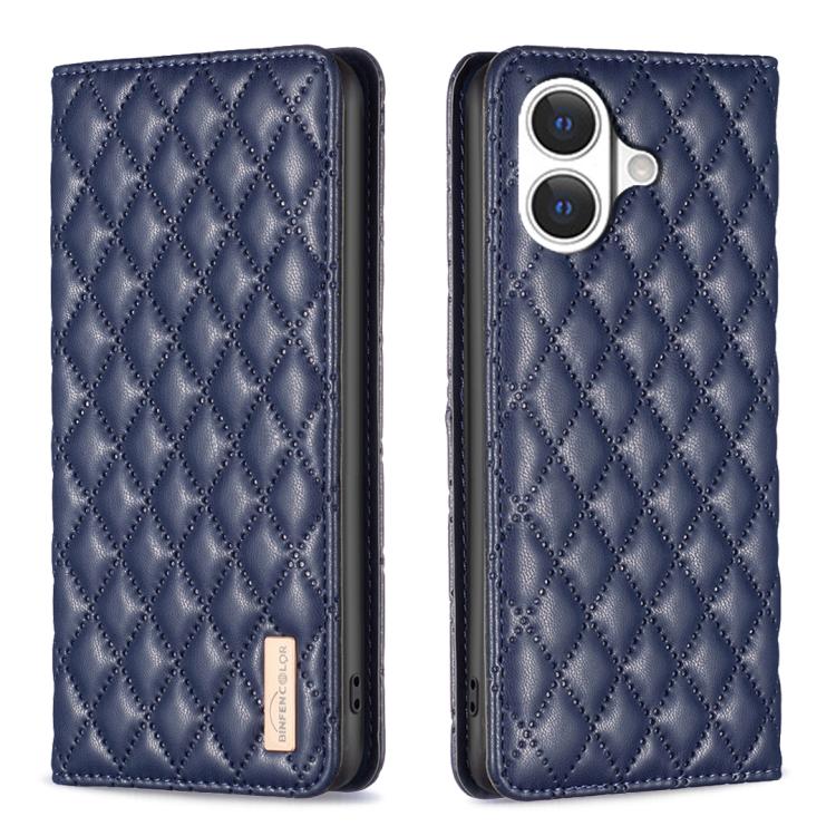 Diamond Lattice Magnetic Leather Flip Phone Case, For iPhone 17 Pro Max, For iPhone 17 Pro, For iPhone 17, For iPhone Air, For iPhone 16 Pro Max, For iPhone 16 Pro, For iPhone 16 Plus, For iPhone 16