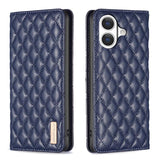 Diamond Lattice Magnetic Leather Flip Phone Case, For iPhone 18 Pro/17 Pro, For iPhone 18 Pro Max/17 Pro Max, For iPhone 17, For iPhone 17 Air, For iPhone 16 Pro Max, For iPhone 16 Pro, For iPhone 16 Plus, For iPhone 16