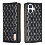 Diamond Lattice Magnetic Leather Flip Phone Case, For iPhone 17 Pro Max, For iPhone 17 Pro, For iPhone 17, For iPhone Air, For iPhone 16 Pro Max, For iPhone 16 Pro, For iPhone 16 Plus, For iPhone 16