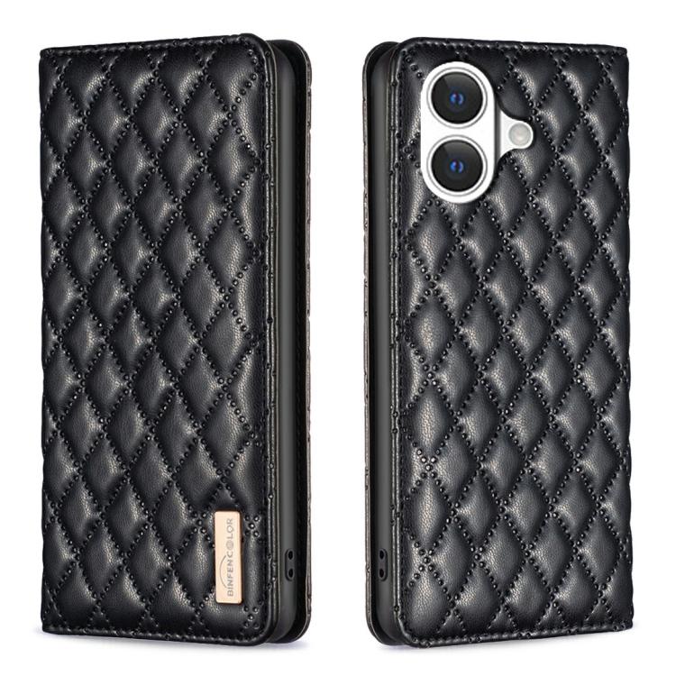 Diamond Lattice Magnetic Leather Flip Phone Case, For iPhone 17 Pro Max, For iPhone 17 Pro, For iPhone 17, For iPhone Air, For iPhone 16 Pro Max, For iPhone 16 Pro, For iPhone 16 Plus, For iPhone 16