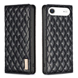 Diamond Lattice Magnetic Leather Flip Phone Case, For iPhone 17 Pro Max, For iPhone 17 Pro, For iPhone 17, For iPhone Air, For iPhone 16 Pro Max, For iPhone 16 Pro, For iPhone 16 Plus, For iPhone 16