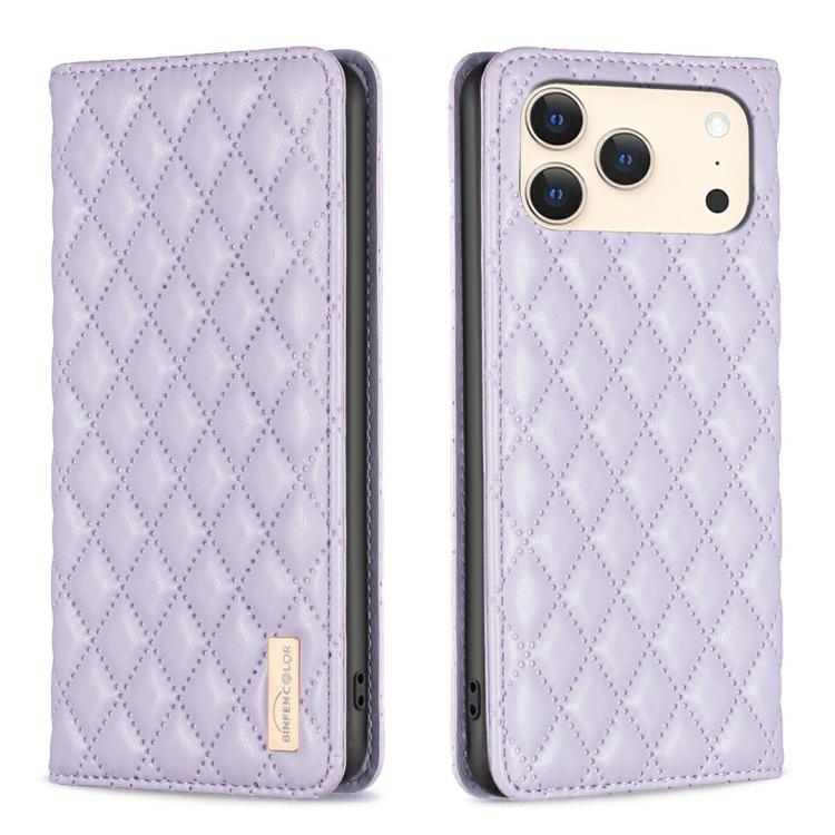 Diamond Lattice Magnetic Leather Flip Phone Case, For iPhone 17 Pro Max, For iPhone 17 Pro, For iPhone 17, For iPhone Air, For iPhone 16 Pro Max, For iPhone 16 Pro, For iPhone 16 Plus, For iPhone 16