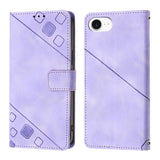 Skin-feel Embossed Leather Phone Case, For iPhone 17 Pro Max, For iPhone 17 Pro, For iPhone 17, For iPhone Air, For iPhone SE 2024, For iPhone 16 Pro Max, For iPhone 16 Pro, For iPhone 16 Plus