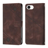 Skin-feel Embossed Leather Phone Case, For iPhone 17 Pro Max, For iPhone 17 Pro, For iPhone 17, For iPhone Air, For iPhone SE 2024, For iPhone 16 Pro Max, For iPhone 16 Pro, For iPhone 16 Plus