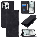 Skin-feel Embossed Leather Phone Case, For iPhone 17 Pro Max, For iPhone 17 Pro, For iPhone 17, For iPhone Air, For iPhone SE 2024, For iPhone 16 Pro Max, For iPhone 16 Pro, For iPhone 16 Plus