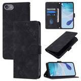 Skin-feel Embossed Leather Phone Case, For iPhone 16, For iPhone 15 Pro Max, For iPhone 15 Pro, For iPhone 15 Plus, For iPhone 15, For iPod Touch 7 / 6 / 5