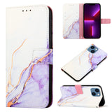 PT003 Marble Pattern Flip Leather Phone Case, For iPhone 15 Pro Max, For iPhone 15 Pro, For iPhone 15 Plus, For iPhone 15, For iPod Touch 7 / 6 / 5