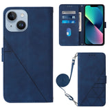 Crossbody 3D Embossed Flip Leather Phone Case, For iPhone 16, For iPhone 15 Pro Max, For iPhone 15 Pro, For iPhone 15 Plus, For iPhone 15, For iPod Touch 7 / 6 / 5