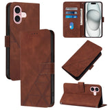 Crossbody 3D Embossed Flip Leather Phone Case, For iPhone 16, For iPhone 15 Pro Max, For iPhone 15 Pro, For iPhone 15 Plus, For iPhone 15, For iPod Touch 7 / 6 / 5