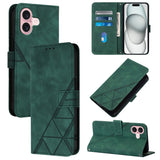 Crossbody 3D Embossed Flip Leather Phone Case, For iPhone 16, For iPhone 15 Pro Max, For iPhone 15 Pro, For iPhone 15 Plus, For iPhone 15, For iPod Touch 7 / 6 / 5