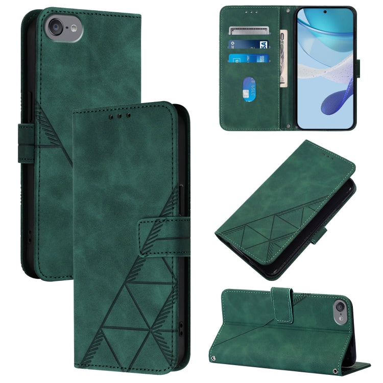 Crossbody 3D Embossed Flip Leather Phone Case, For iPhone 16, For iPhone 15 Pro Max, For iPhone 15 Pro, For iPhone 15 Plus, For iPhone 15, For iPod Touch 7 / 6 / 5