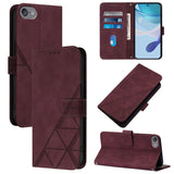 Crossbody 3D Embossed Flip Leather Phone Case, For iPhone 16, For iPhone 15 Pro Max, For iPhone 15 Pro, For iPhone 15 Plus, For iPhone 15, For iPod Touch 7 / 6 / 5