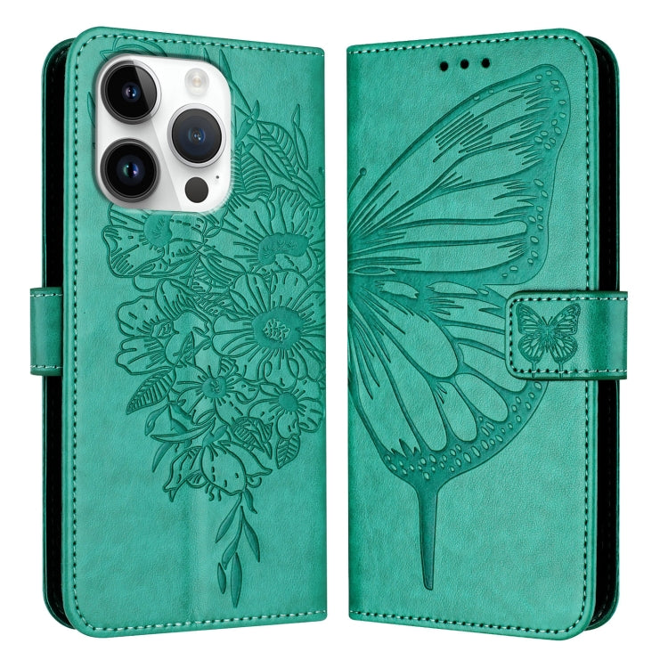 Embossed Butterfly Leather Phone Case, For iPhone 16 Pro, For iPhone 16 Plus, For iPhone 16, For iPhone 15 Pro Max, For iPhone 15 Pro, For iPhone 15 Plus