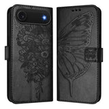 Embossed Butterfly Leather Phone Case, For iPhone 17e / 16e, For iPhone 17 Pro Max, For iPhone 17 Pro, For iPhone 17, For iPhone Air, For iPhone 16 Pro Max