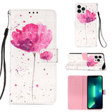 3D Painting Horizontal Flip Leather Phone Case, For iPhone 16 Pro, For iPhone 16 Plus, For iPhone 16, For iPhone 15 Pro Max, For iPhone 15 Pro, For iPhone 15 Plus