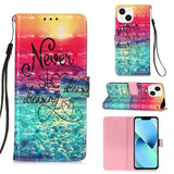 3D Painting Horizontal Flip Leather Phone Case, For iPhone 15, For iPod Touch 7 / 6 / 5