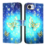 3D Painting Horizontal Flip Leather Phone Case, For iPhone 17e / 16e, For iPhone 17 Pro Max, For iPhone 17 Pro, For iPhone 17, For iPhone Air, For iPhone 16 Pro Max