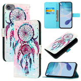 3D Painting Horizontal Flip Leather Phone Case, For iPhone 15, For iPod Touch 7 / 6 / 5