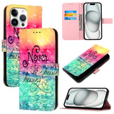 3D Painting Horizontal Flip Leather Phone Case, For iPhone 17e / 16e, For iPhone 17 Pro Max, For iPhone 17 Pro, For iPhone 17, For iPhone Air, For iPhone 16 Pro Max