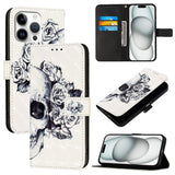3D Painting Horizontal Flip Leather Phone Case, For iPhone 17e / 16e, For iPhone 17 Pro Max, For iPhone 17 Pro, For iPhone 17, For iPhone Air, For iPhone 16 Pro Max