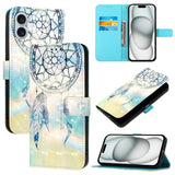 3D Painting Horizontal Flip Leather Phone Case, For iPhone 16 Pro, For iPhone 16 Plus, For iPhone 16, For iPhone 15 Pro Max, For iPhone 15 Pro, For iPhone 15 Plus