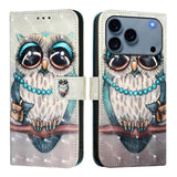 3D Painting Horizontal Flip Leather Phone Case, For iPhone 17e / 16e, For iPhone 17 Pro Max, For iPhone 17 Pro, For iPhone 17, For iPhone Air, For iPhone 16 Pro Max