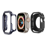 2-in-1 PC Hybrid TPU Armor Watch Case, For Apple Watch Series 6 / 5 / 4 / SE 44mm, For Apple Watch Series 6 / 5 / 4 / SE 40mm, For Apple Watch Ultra 3 / 2 / 1 49mm, For Apple Watch Series 9 / 8 / 7 45mm, For Apple Watch Series 9 / 8 / 7 41mm