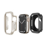 2-in-1 PC Hybrid TPU Armor Watch Case, For Apple Watch Series 6 / 5 / 4 / SE 44mm, For Apple Watch Series 6 / 5 / 4 / SE 40mm, For Apple Watch Ultra 3 / 2 / 1 49mm, For Apple Watch Series 9 / 8 / 7 45mm, For Apple Watch Series 9 / 8 / 7 41mm