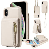 Crossbody Lanyard Zipper Wallet Leather Phone Case, For iPhone XS Max, For iPhone 7 Plus / 8 Plus