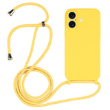 Crossbody Lanyard Liquid Silicone Case, For iPhone 16, For iPhone 15 Pro Max, For iPhone 15 Pro
