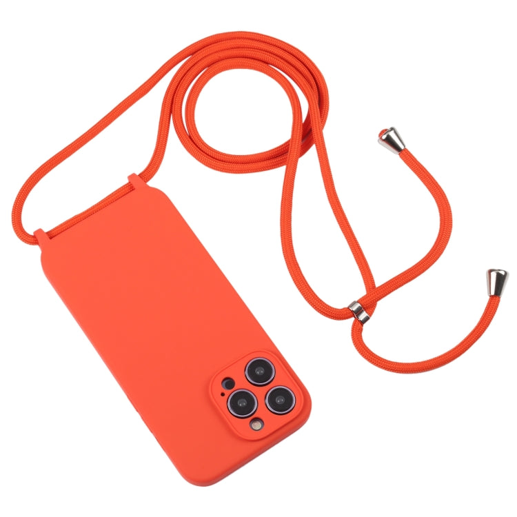 Crossbody Lanyard Liquid Silicone Case, For iPhone 16 Pro Max, For iPhone 16 Pro, For iPhone 16 Plus
