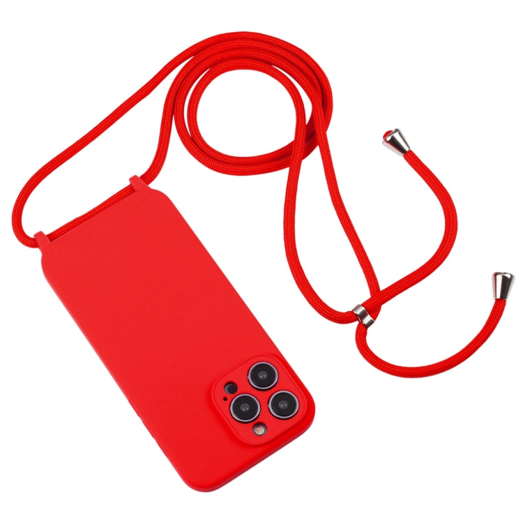Crossbody Lanyard Liquid Silicone Case, For iPhone 16 Pro Max, For iPhone 16 Pro, For iPhone 16 Plus