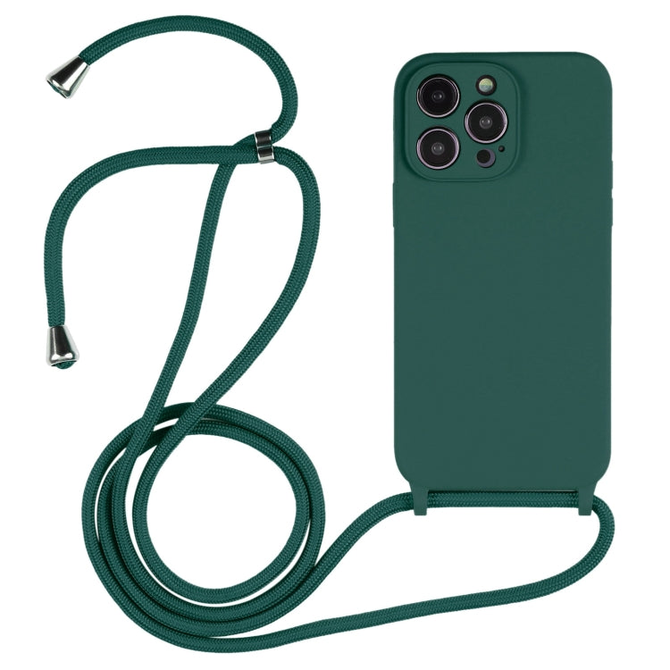 Crossbody Lanyard Liquid Silicone Case, For iPhone 16 Pro Max, For iPhone 16 Pro, For iPhone 16 Plus