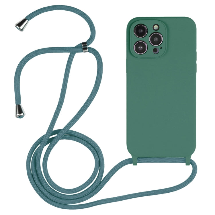 Crossbody Lanyard Liquid Silicone Case, For iPhone 16 Pro Max, For iPhone 16 Pro, For iPhone 16 Plus