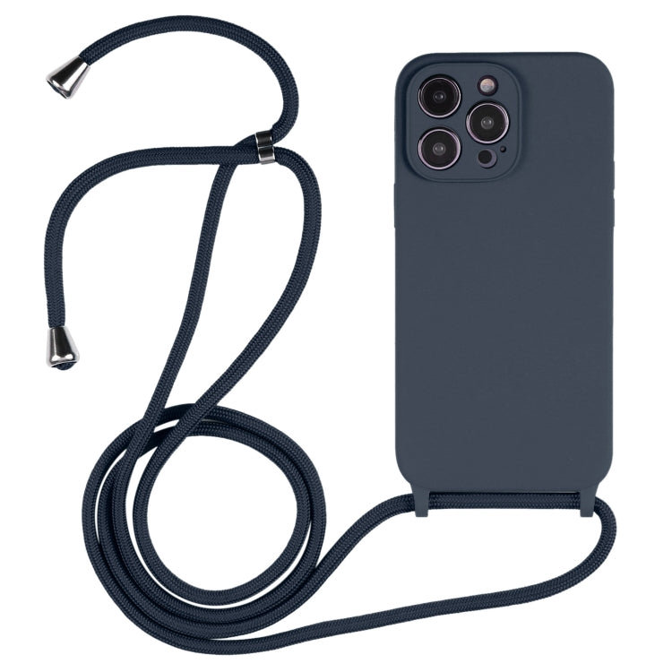 Crossbody Lanyard Liquid Silicone Case, For iPhone 16 Pro Max, For iPhone 16 Pro, For iPhone 16 Plus